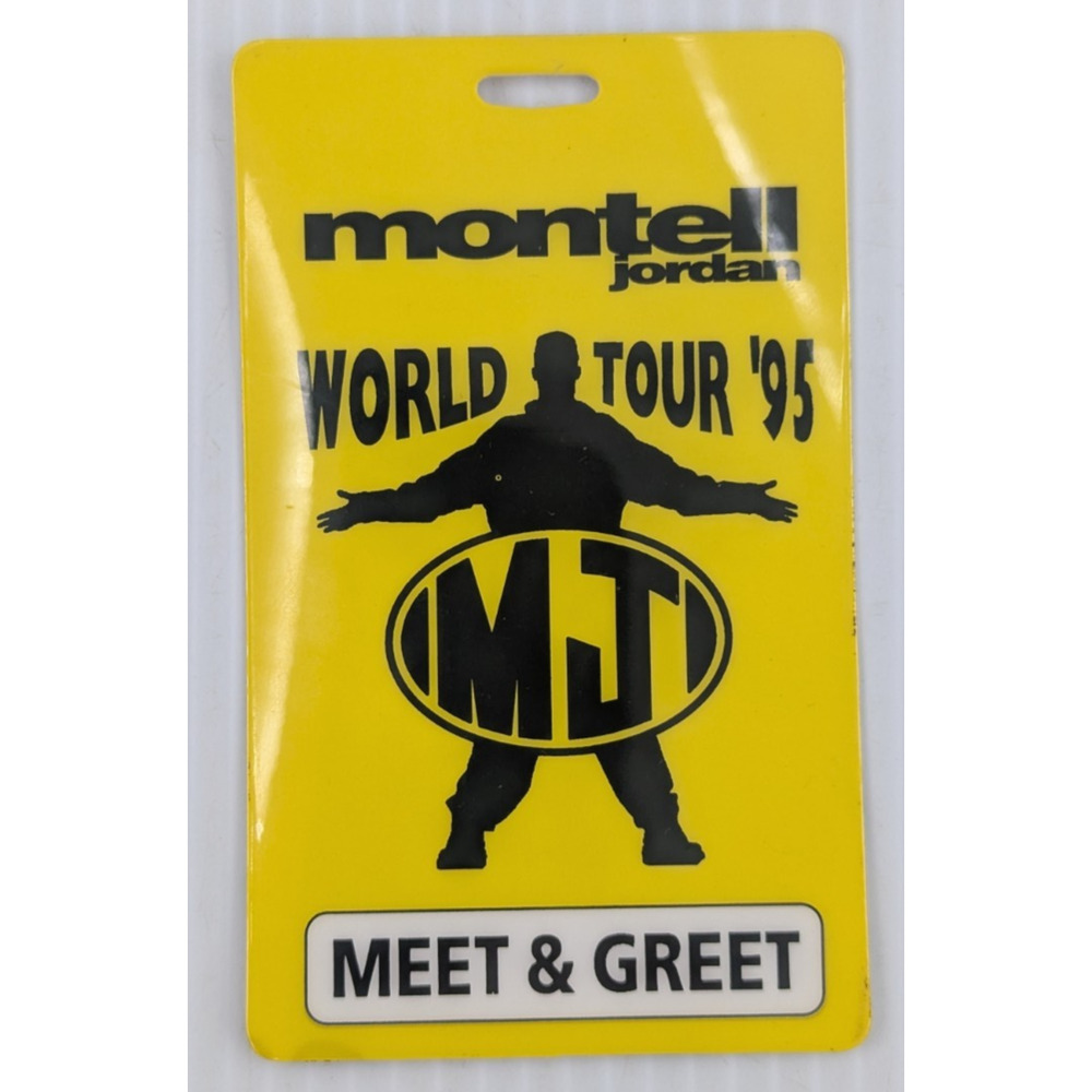 Montell Jordan World Tour '95 MJ Meet & Greet Pass Souvenir Only